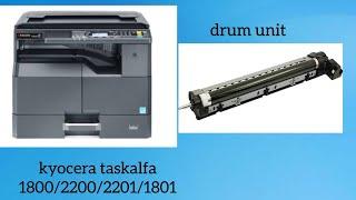 kyocera Taskalfa 1800/2200 drum unit cleaning