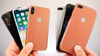 iPhone X, 8 Plus & 8 Model Hands On! Gold, Silver & Space Grey