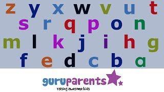 Learn how to say the alphabet backwards -- teach kids their ZYX!