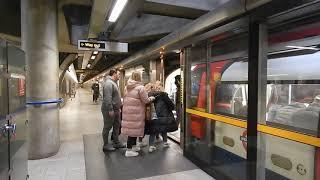 London Underground Jubilee Line 1996 Stock Trains At Bermondsey 17 February 2022