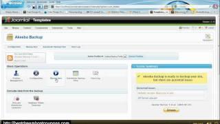 How to backup and restore your Joomla site using Akeeba Backup 1/3