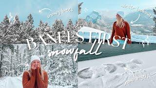 First snowfall in Banff - Winter is coming in the Canadian Rockies!