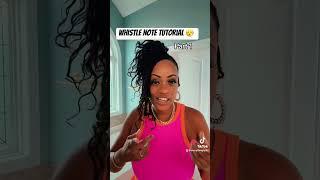 Whistle Note Tutorial - Part 1  #singersofyoutube #vocalcoach