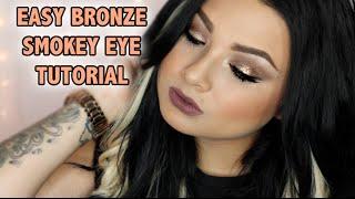 EASY BRONZE SMOKEY EYE TUTORIAL