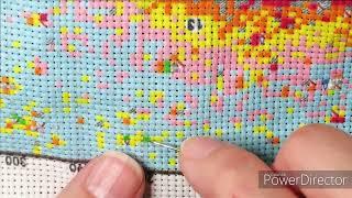 How I Stitch Confetti Or Single Stitch #crossstitch