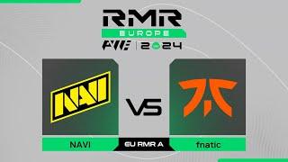 NAVI проти fnatic | PWE CS2 EU RMR A 2024