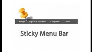 Tutoriel jquery: sticky menu | part1 | By NewDzign