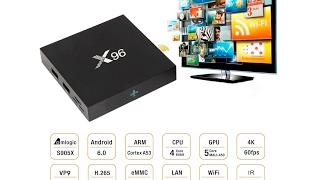 Мощный и не дорогой TV Box X96 Распаковка и мини обзор Android 6.0 UNBOXING