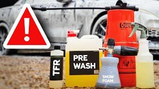 Snow Foam VS Traffic Film Remover (TFR) VS Citrus Pre Wash / Which is the Best for Car Detailing?