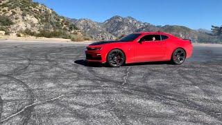 Camaro SS 1le and WRX canyon run Angeles Crest Mexico