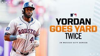 Yordan Alvarez goes deep TWICE in the Mexico City Series!