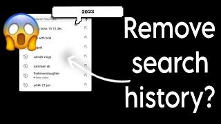 How to deleted *Search History* on YouTube in 2023? [TheTechnicalGirl]