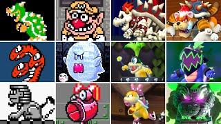 Super Mario 2D Games - All Bosses (No Damage) [1985 - 2025]