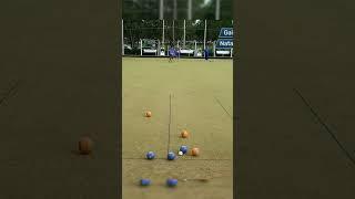 What a shot by Gail Howe (Narooma) in the Bowls NSW Women's Champion of Champions Singles Round 3 
