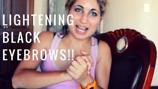 Eyebrow Lightening/Bleaching Dark/Black Eyebrows. Refectocil Blonde Brow & Surgi Invisi-Bleach.