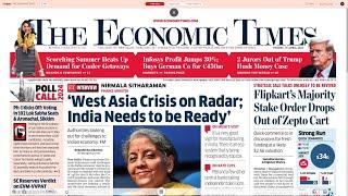 19 April 2024 | The Economic Times Newspaper | Profitnama | Daily Finance & Business News Analysis