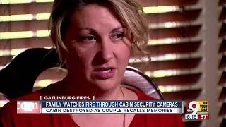 Family watching security cameras sees Gatlinburg fire destroy their cabin