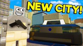 Epic Police Chase in the NEW MODDED CITY! - Brick Rigs Mod Update Gameplay Multiplayer