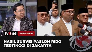 Survei Pilkada Jakarta: Elektabilitas RIDO Capai 51,8%, Unggul Jauh dari Pramono-Rano | Kabar Siang