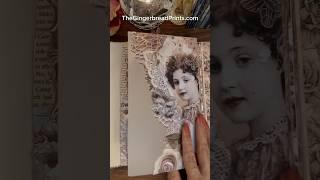 Frames, Vellum Pages, Pockets, Tags, Scraps Background, Vintage Art Deco Lace All-in-1 Project #asmr