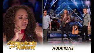 We Three Music: Sibling Trio TEARFUL Tribute To Their Late Mom on America's Got Talent!