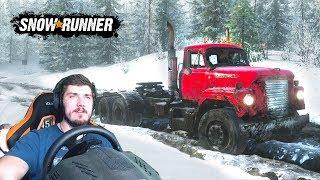 ЗАСТРЯЛ ПО ОКНА В ГРЯЗИ - SnowRunner (SpinTires, MudRunner) ОБЗОР + РУЛЬ