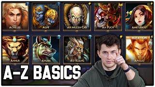 HOW TO PLAY EVERY SMITE GOD, A-Z SERIES!! PT. 1...