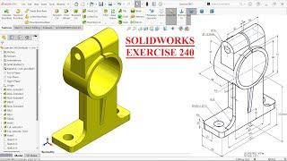 SolidWorks Tutorial for beginners- Exercise 240