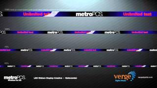 LED Ribbon Board Animation - Metro PCS Nationwider