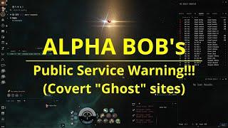 EVE ONLINE - Alpha WARNING - Covert "Ghost" Site = Danger