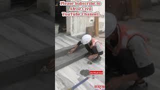 Bird Mouth Joint | Riser and Tread Fixing in Door Step | Shortvideo | Shortsvideo