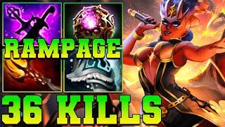 Rampage + 36 Kills QOP Dota 2 Mid - Best Queen Of Pain Dota 2 Pro Gameplay Guide Build 7.37