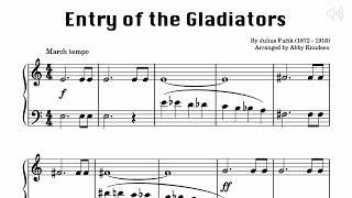 Entry of the Gladiators | Intermediate Piano Sheet Music