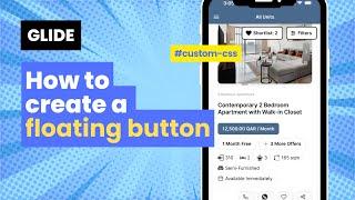 Glide Apps - How to create a floating button