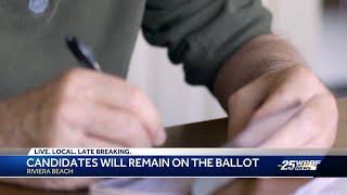 Judge orders all candidates in Riviera Beach remain on the ballot for now