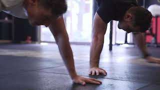 Two Guys Doing Handstands at the Gym - Fitness Stock Footage