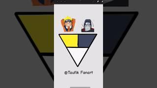 Trying tiktok art Akatsuki vs kisame anime mix color #satisfying #naruto #art #anime #drawing