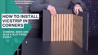 How to install a strip panel in corners