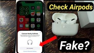 Fake Airpods vs real Airpods in ios 16 / check Air pods idendification fake or real