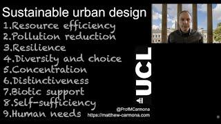 Sustainable urban design