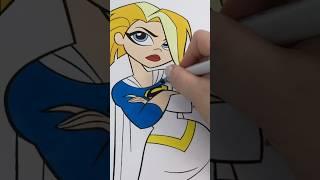 Coloring DC Super Hero Girls Supergirl #coloring #dc #supergirl #superhero