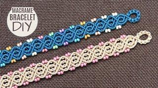 Elegant Double Wave Bracelet Tutorial by Macrame School