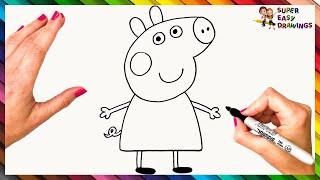 How To Draw Peppa Pig Step By Step ️ Peppa Pig Drawing Easy