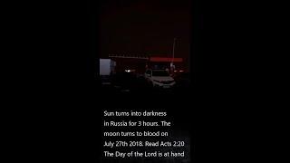 Footage of 3-hours of darkness in Russia