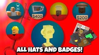 How to GET ALL HATS in Cook Burgers! (A Roblox Game)