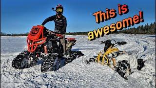 2025 Can am Apache Xc LT Track Install and First Ride