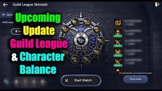 Black Desert Mobile Upcoming Update Guild League & Character Balance