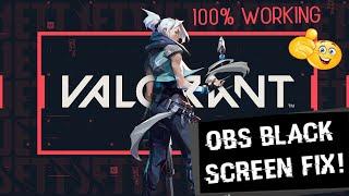 How To Fix Valorant Black Screen On OBS Game Capture (2022) | Valorant | valorant black screen fix