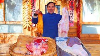 Beef Organs stewed into a yummy Meal!Lung, Tripe, Liver Cooked in Homemade Sauce|Uncle Rural Gourmet