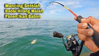 Panen Raya‼️Ini Dia Resiko Mancing Saat Badai Hilang Disambar Ikan Babon-babon